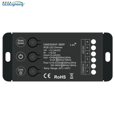 High zaus 3 Channel RF Dimmer Controller Nrog 3 Khawm
