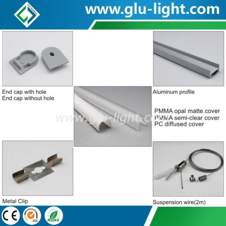 round led aluminum profile for ceiling light led strip profile