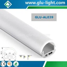 Aluminium LED Profile nrog Round Npog Rau Led Sawb Teeb Pom Kev Zoo